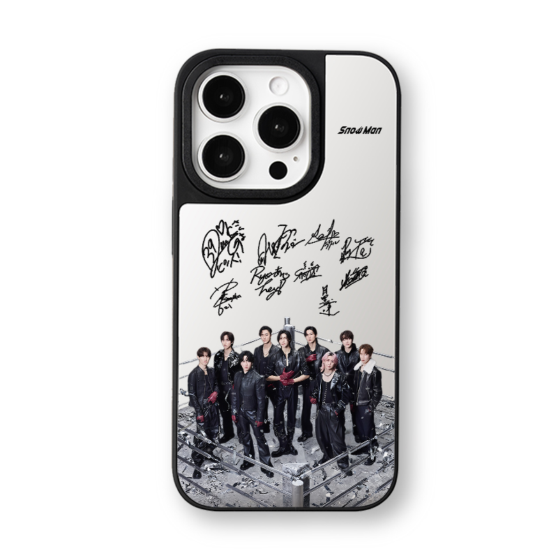 マットバンパー×ミラー スマホケース【SnowMan/オドロウゼ】-B