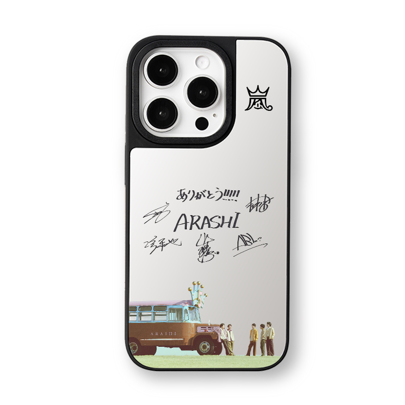 マットバンパー×ミラー スマホケース【嵐ARASHI/Five】
