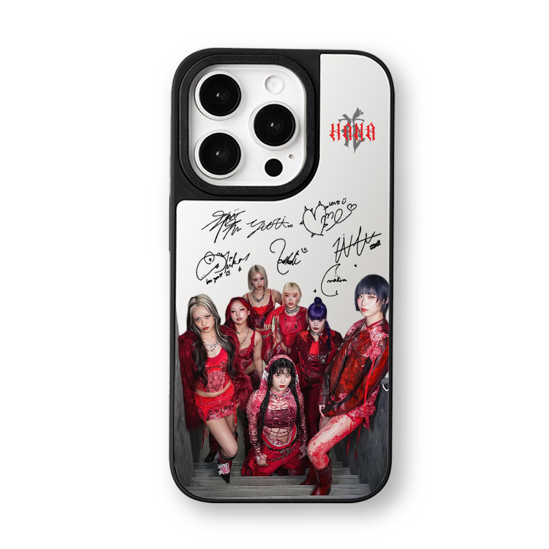 マットバンパー×ミラー スマホケース【HANA/Bad Girl】