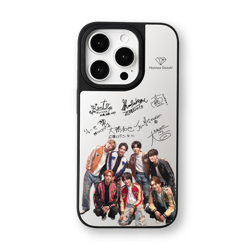 マットバンパー×ミラー スマホケース【なにわ男子】