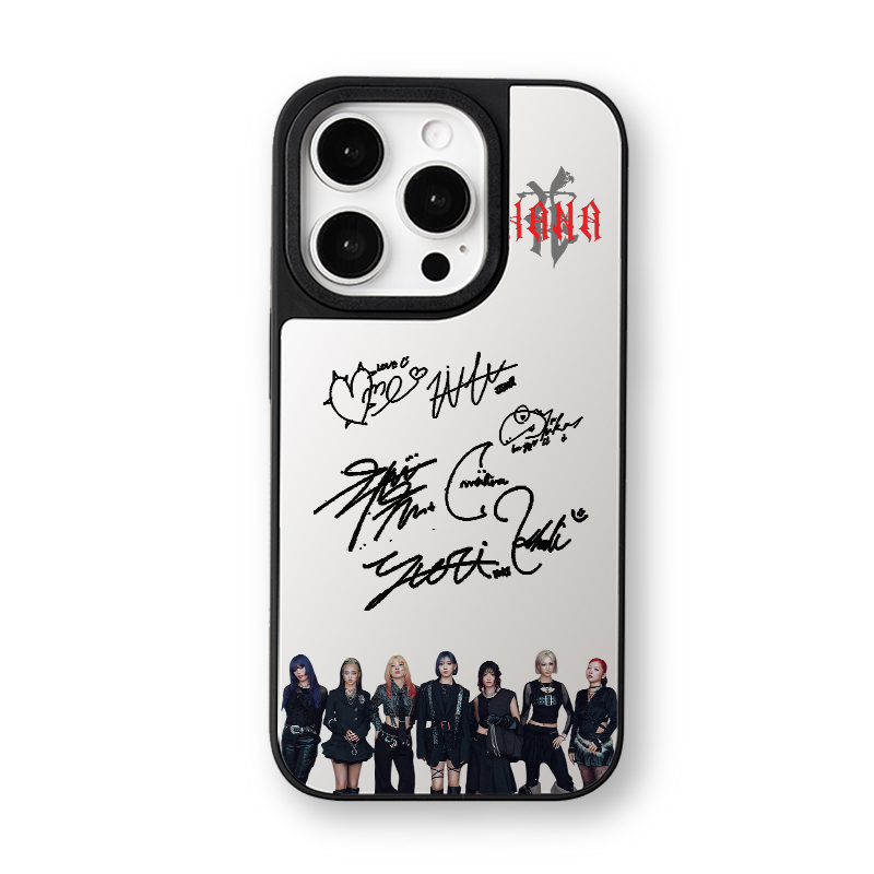 マットバンパー×ミラー スマホケース【HANA/Bloom】