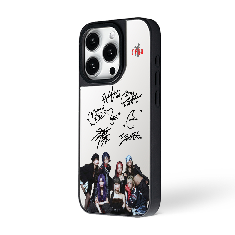 マットバンパー×ミラー スマホケース【HANA/Bloom】