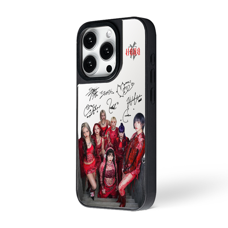 マットバンパー×ミラー スマホケース【HANA/Bad Girl】