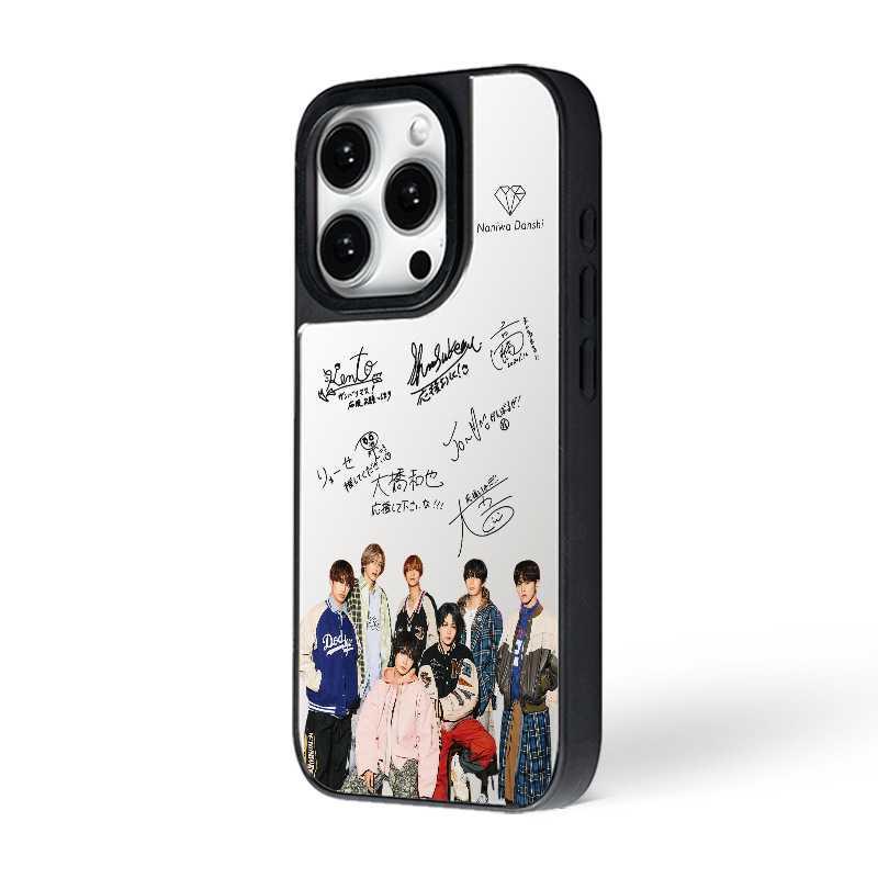 マットバンパー×ミラー スマホケース【なにわ男子/Hard Work】