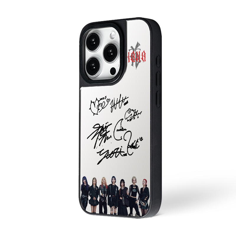 マットバンパー×ミラー スマホケース【HANA/Bloom】