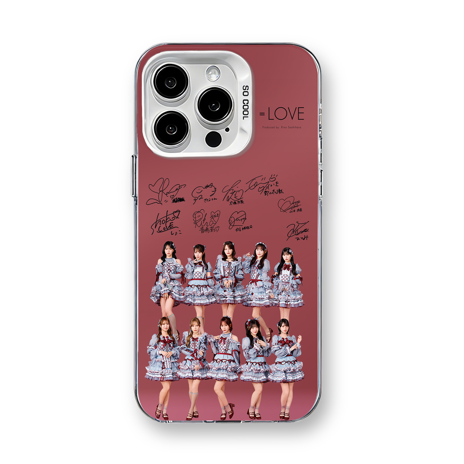 ミラースマホケース-銀【イコールラブ=LOVE/劇薬中毒】-B