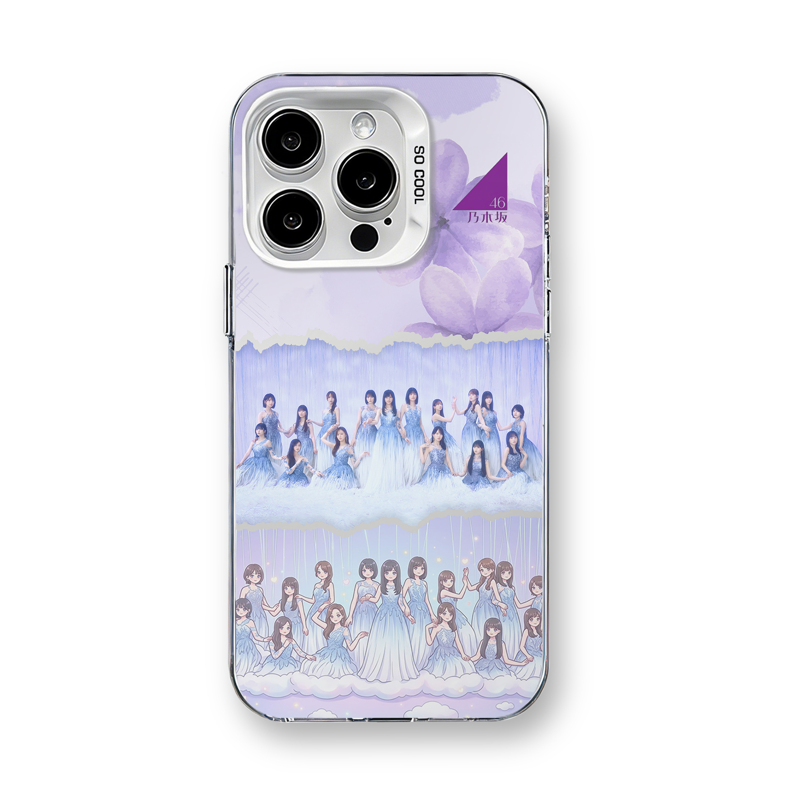 ミラースマホケース-銀【乃木坂46/最後に階段を駆け上がったのはいつだ？】