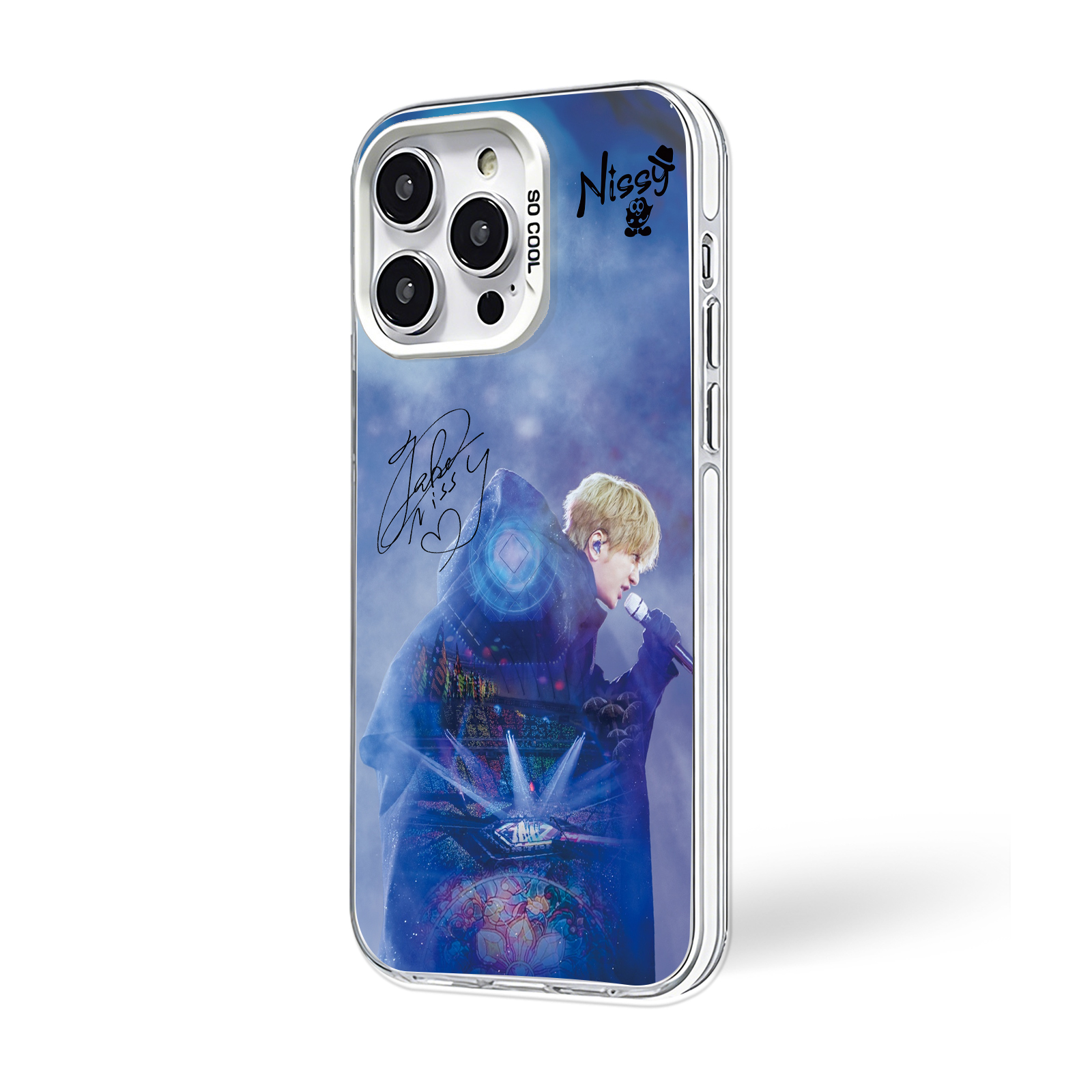 ミラースマホケース-銀【Nissy】-C