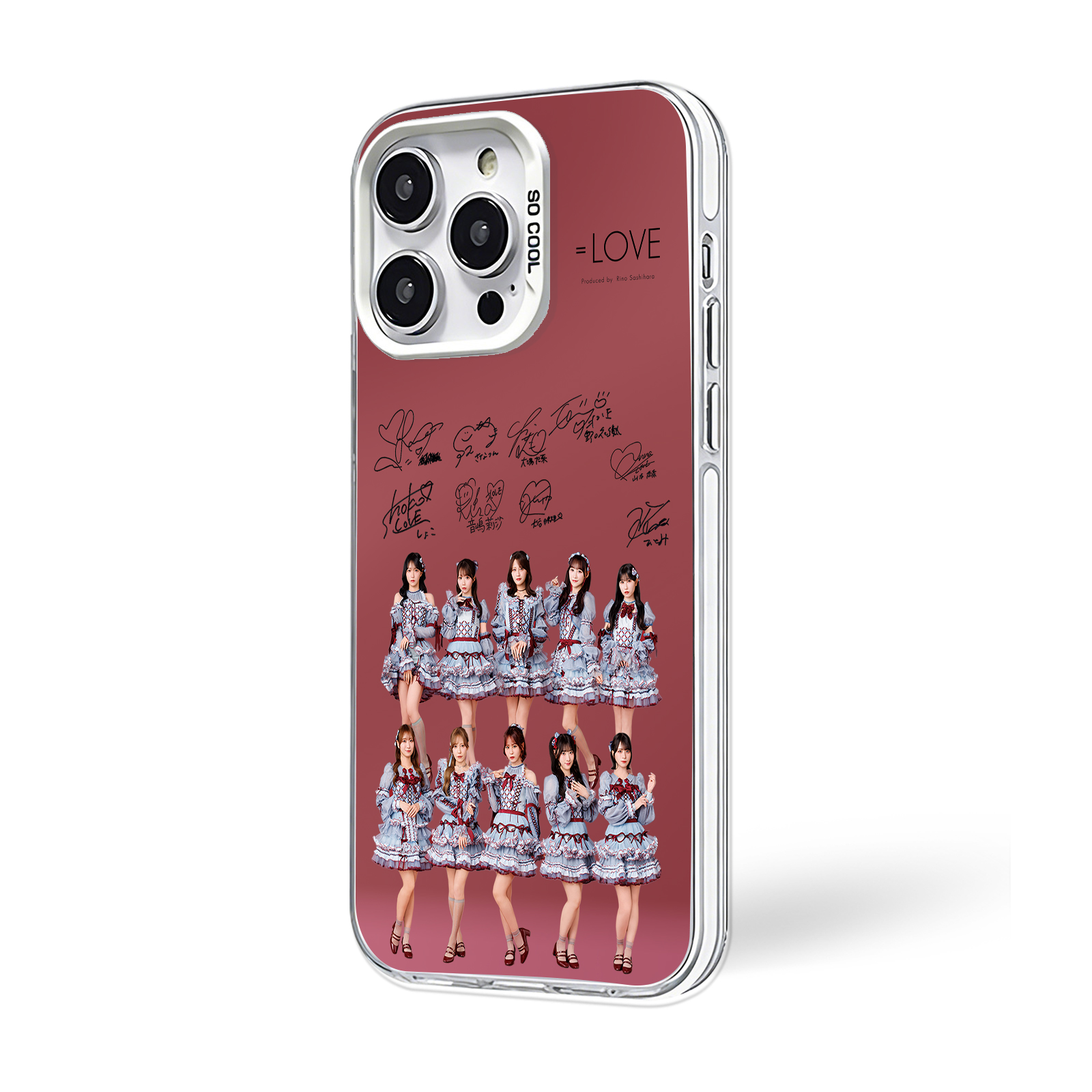 ミラースマホケース-銀【イコールラブ=LOVE/劇薬中毒】-B