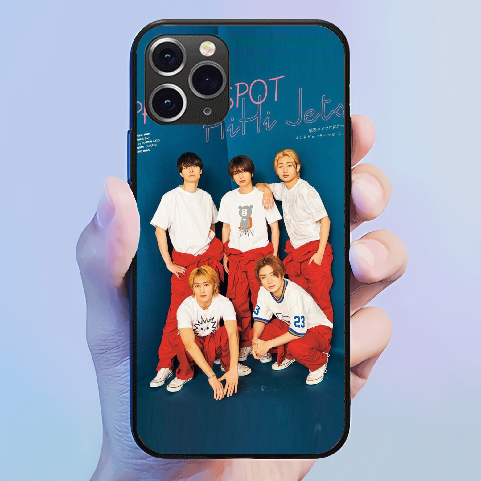 発光するスマートフォンケース 【HiHi Jets】3種類