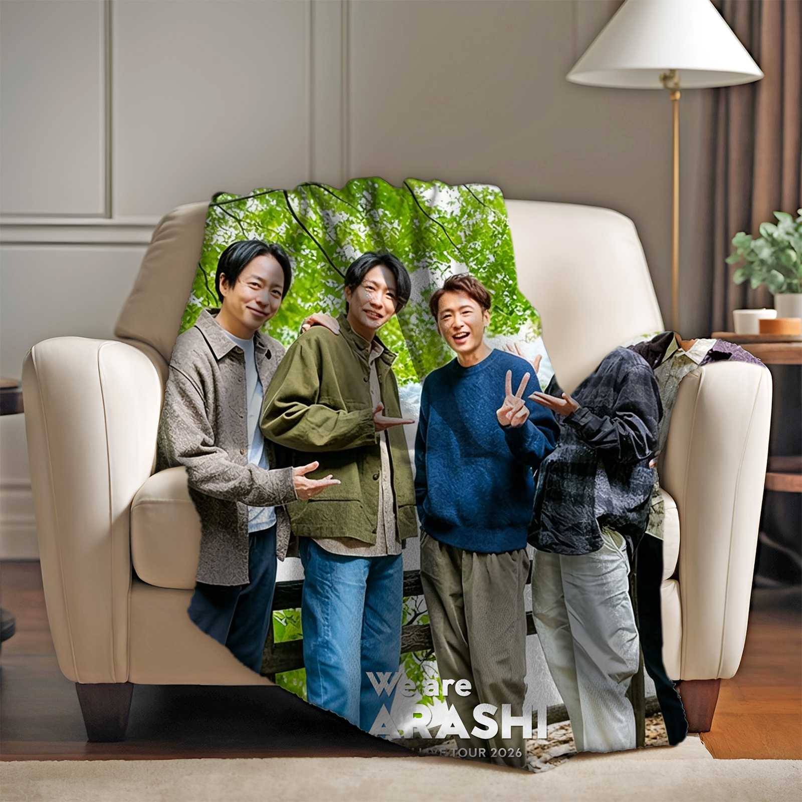 エアコン対策 快適プリントブランケット【嵐ARASHI/ARASHI LIVE TOUR