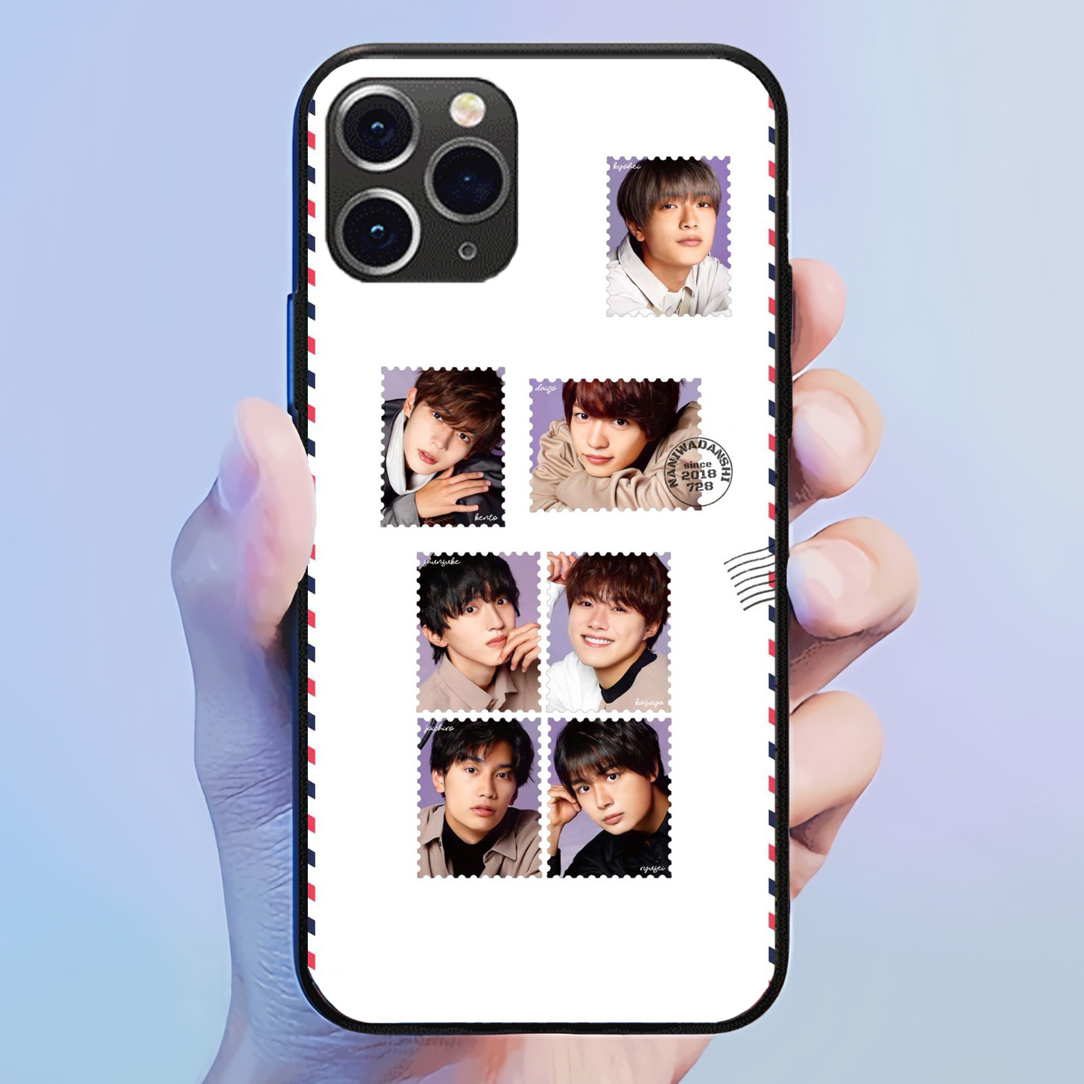 発光するスマートフォンケース 【なにわ男子】5種類