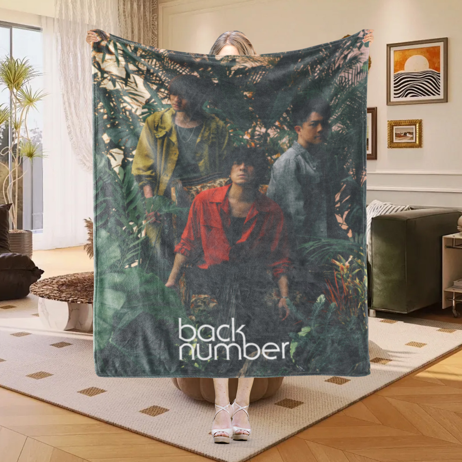 エアコン対策 快適プリントブランケット【back number】-Z