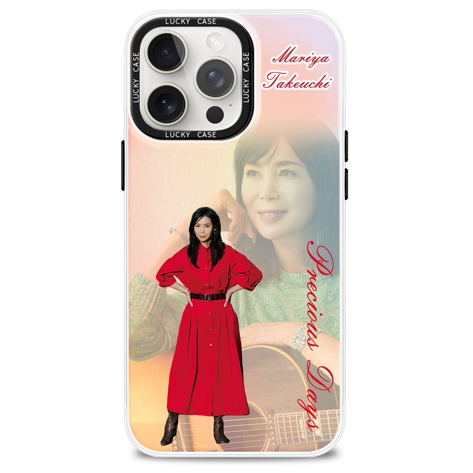 レーザーグラデーションスマートフォンケース【竹内まりや/Precious Days】