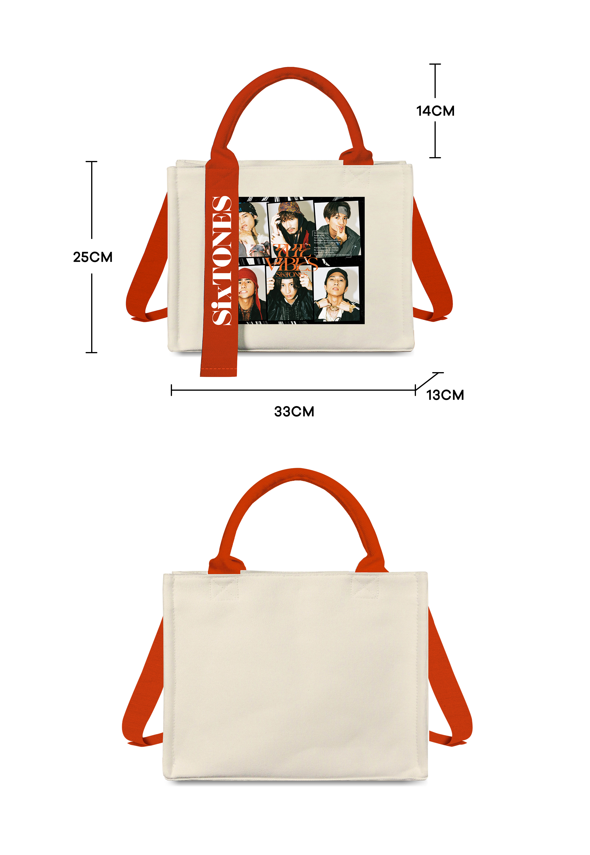 トートバッグキャンバスバッグ【SixTONES/VVS】