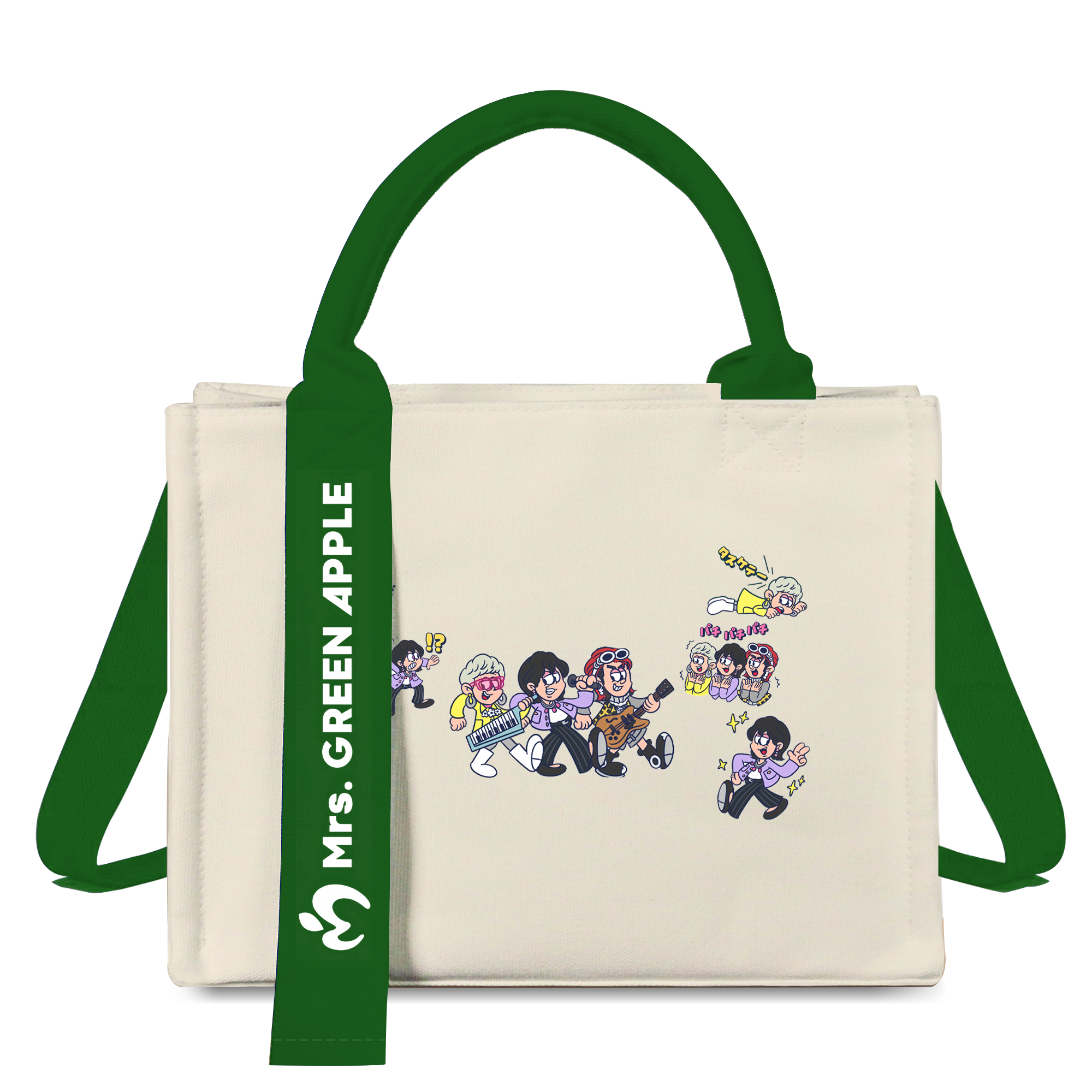 トートバッグキャンバスバッグ【MrsGREENAPPLE/ライラックLilac】