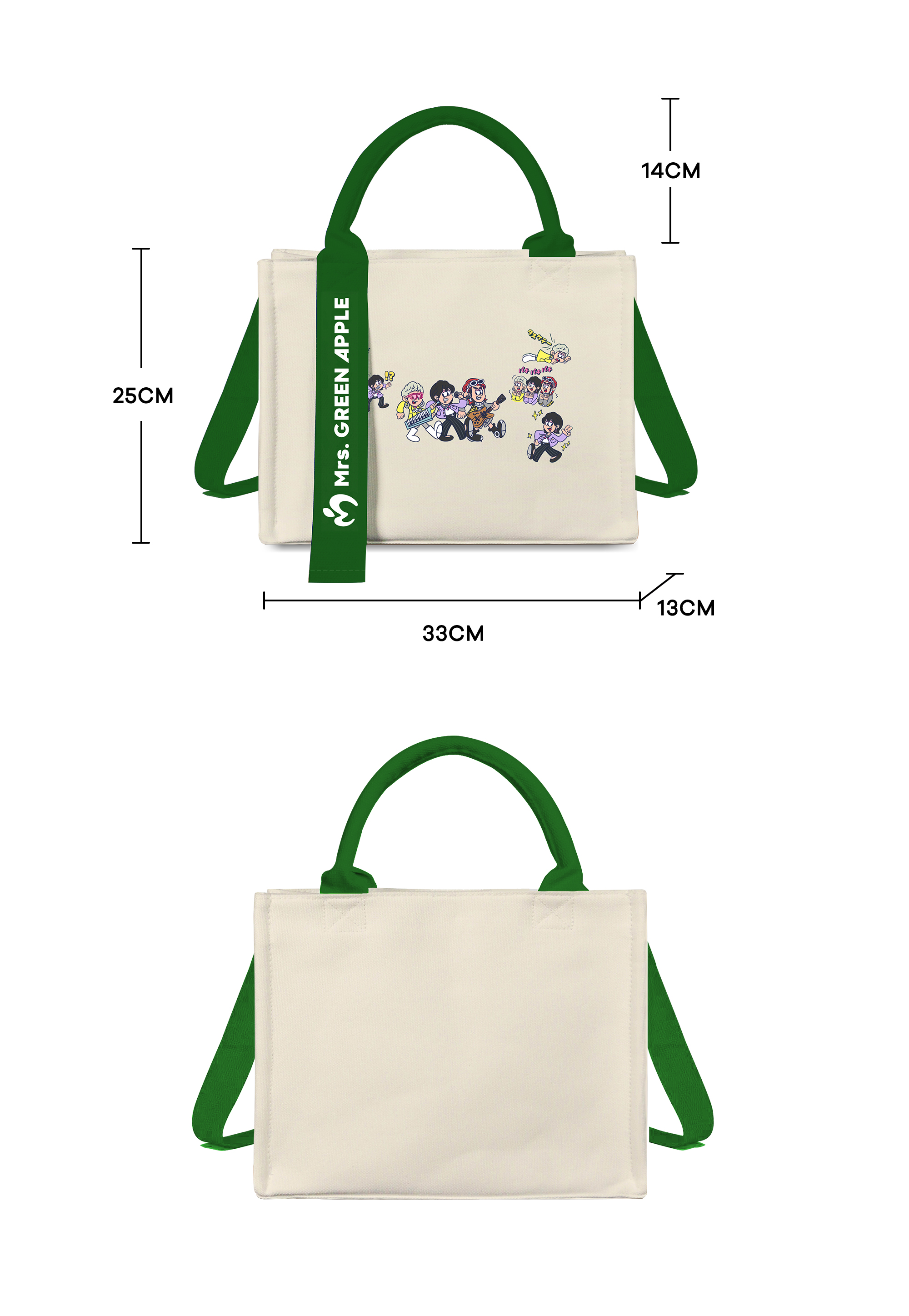 トートバッグキャンバスバッグ【MrsGREENAPPLE/ライラックLilac】