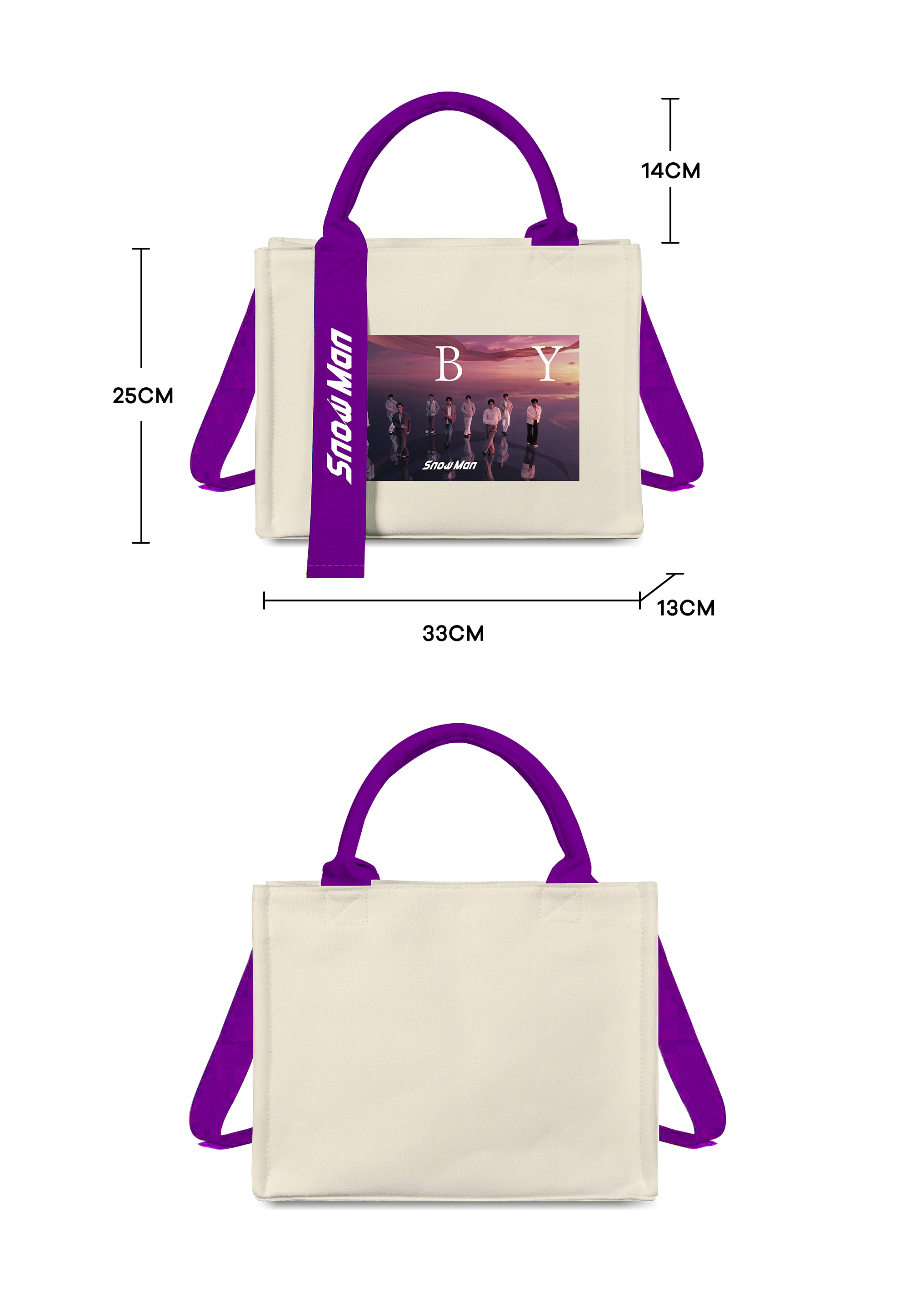 トートバッグキャンバスバッグ【SnowMan/SBY】
