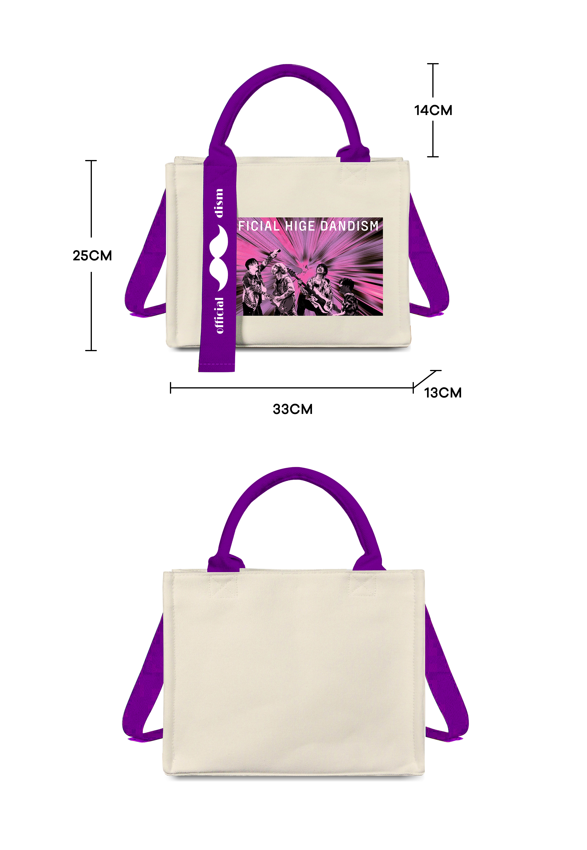 トートバッグキャンバスバッグ【Official髭男dism/50%】