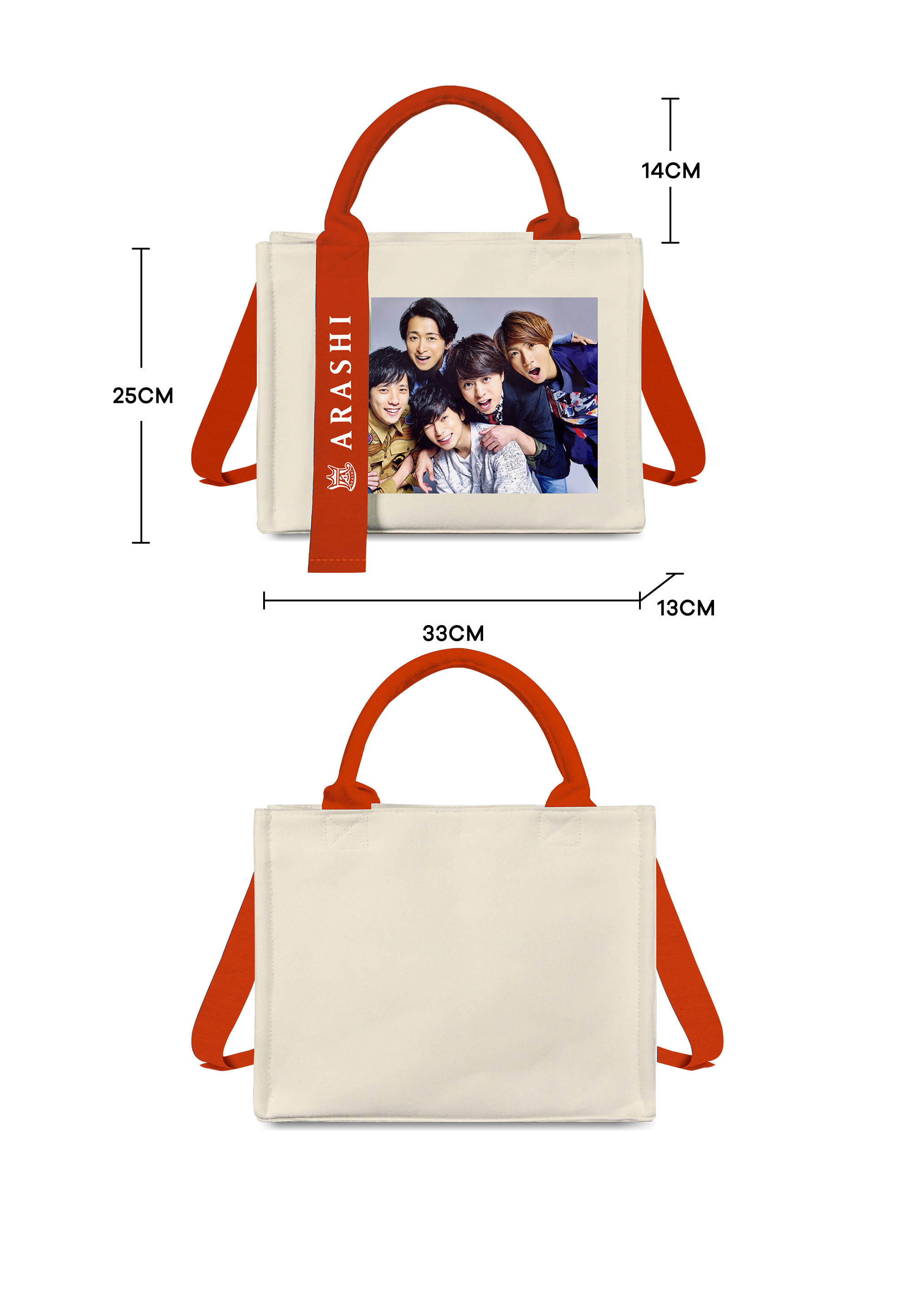 トートバッグキャンバスバッグ【嵐ARASHI】-YITOTO™推し活がもっと楽しくなる