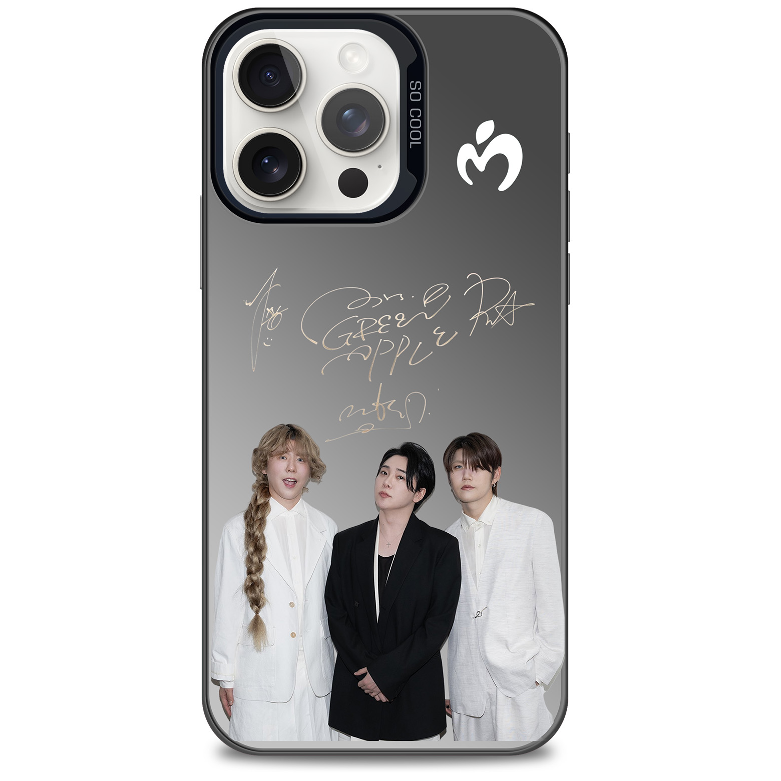 レーザーグラデーションスマートフォンケース-黒【MRSGREENAPPLE/10】-YITOTO™推し活がもっと楽しくなる