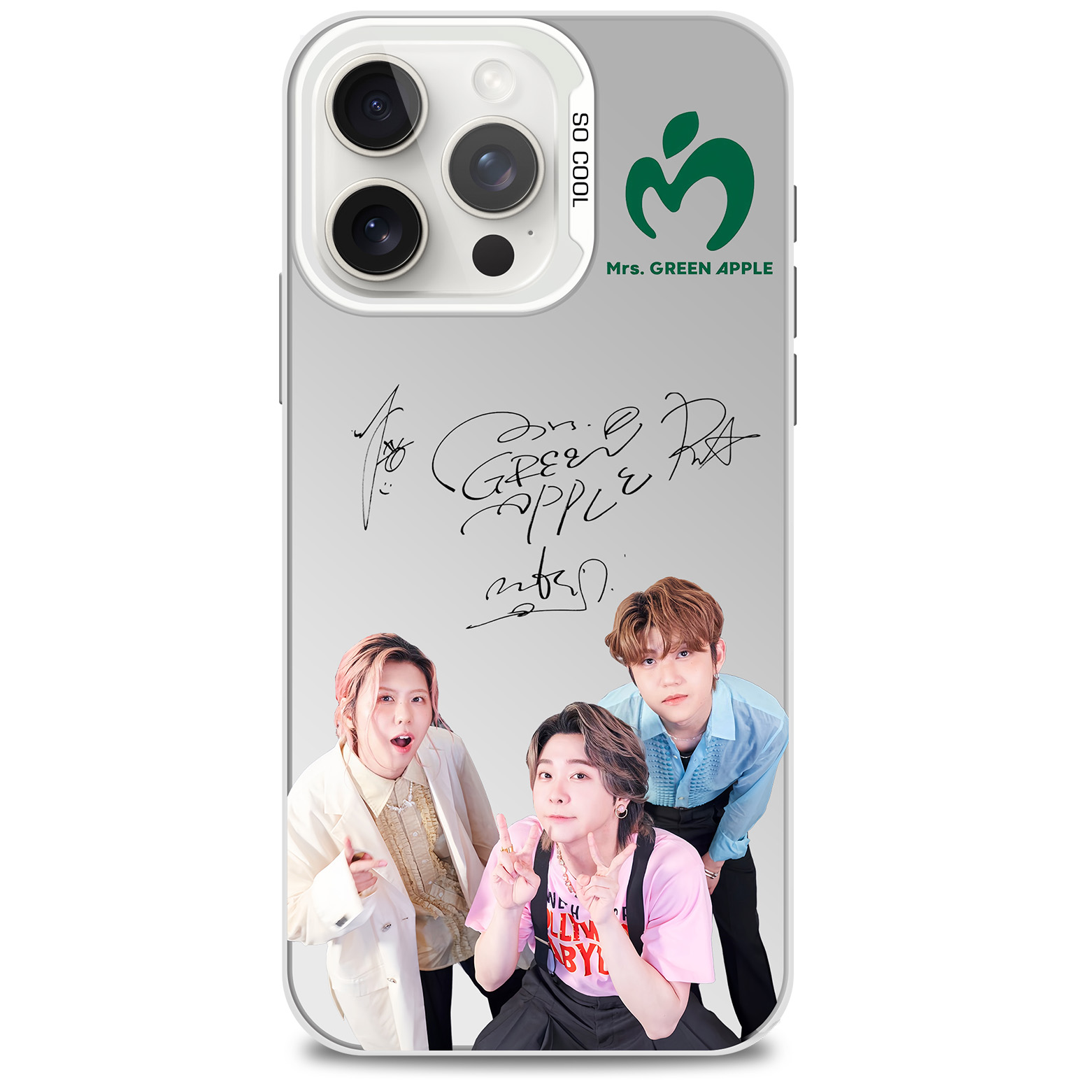 レーザーグラデーションスマートフォンケース-銀【MRSGREENAPPLE】-B-YITOTO™推し活がもっと楽しくなる