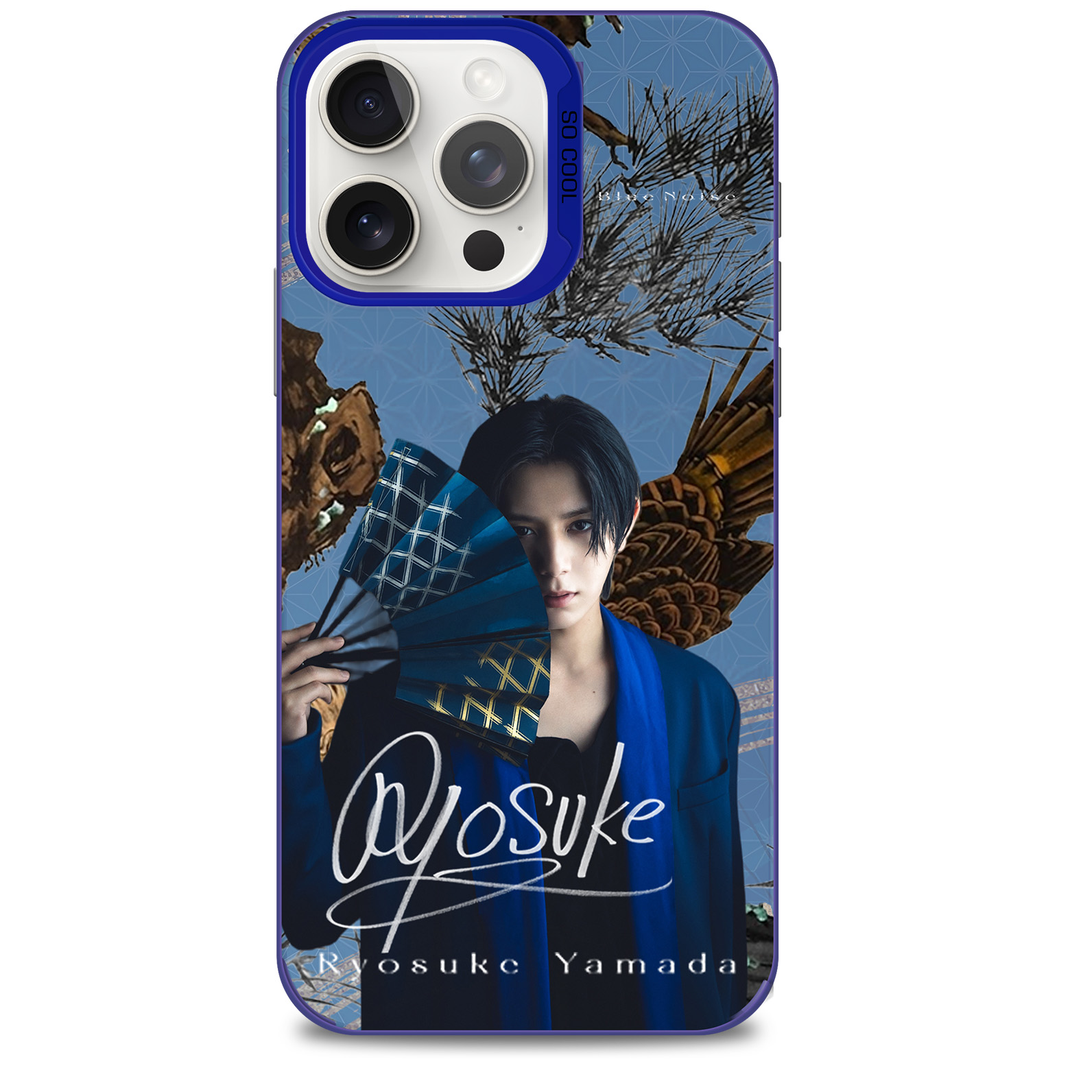 ミラースマホケース-青【山田涼介Ryosuke Yamada/Blue Noise】