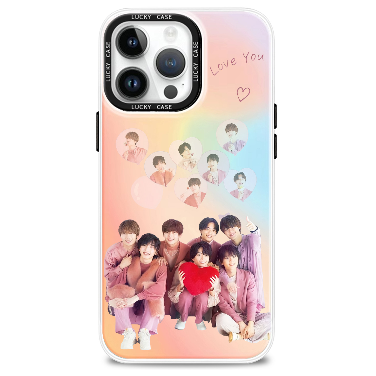 レーザーグラデーションスマートフォンケース【なにわ男子】5種类