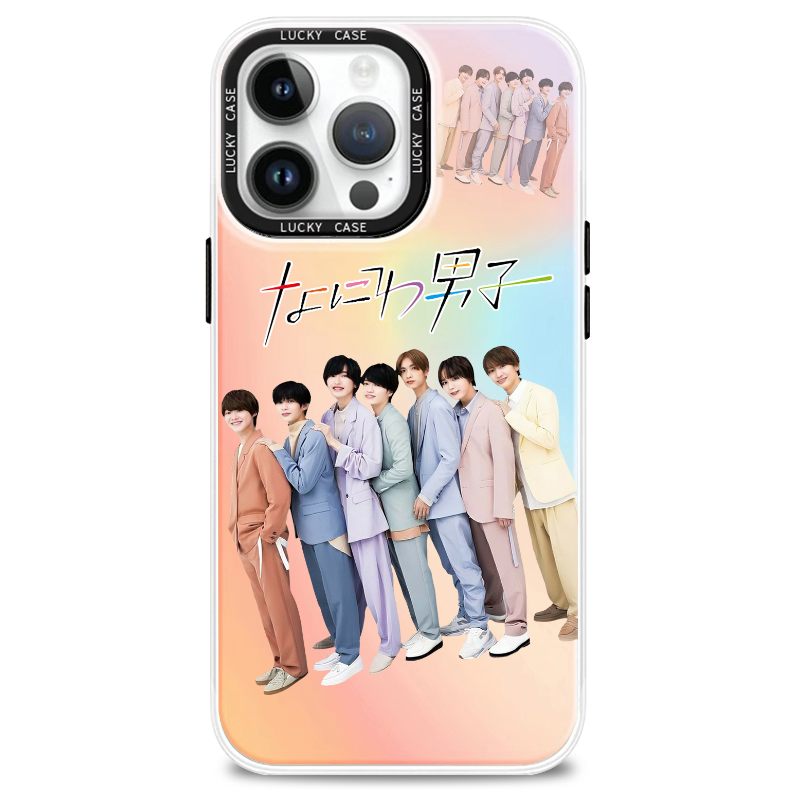 レーザーグラデーションスマートフォンケース【なにわ男子】5種类