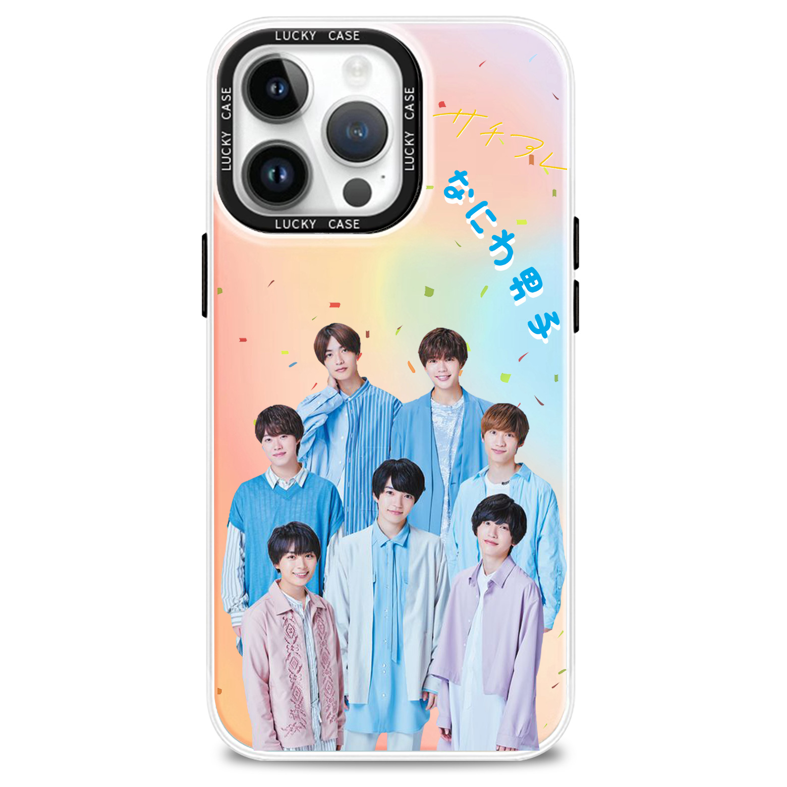 レーザーグラデーションスマートフォンケース【なにわ男子】5種类