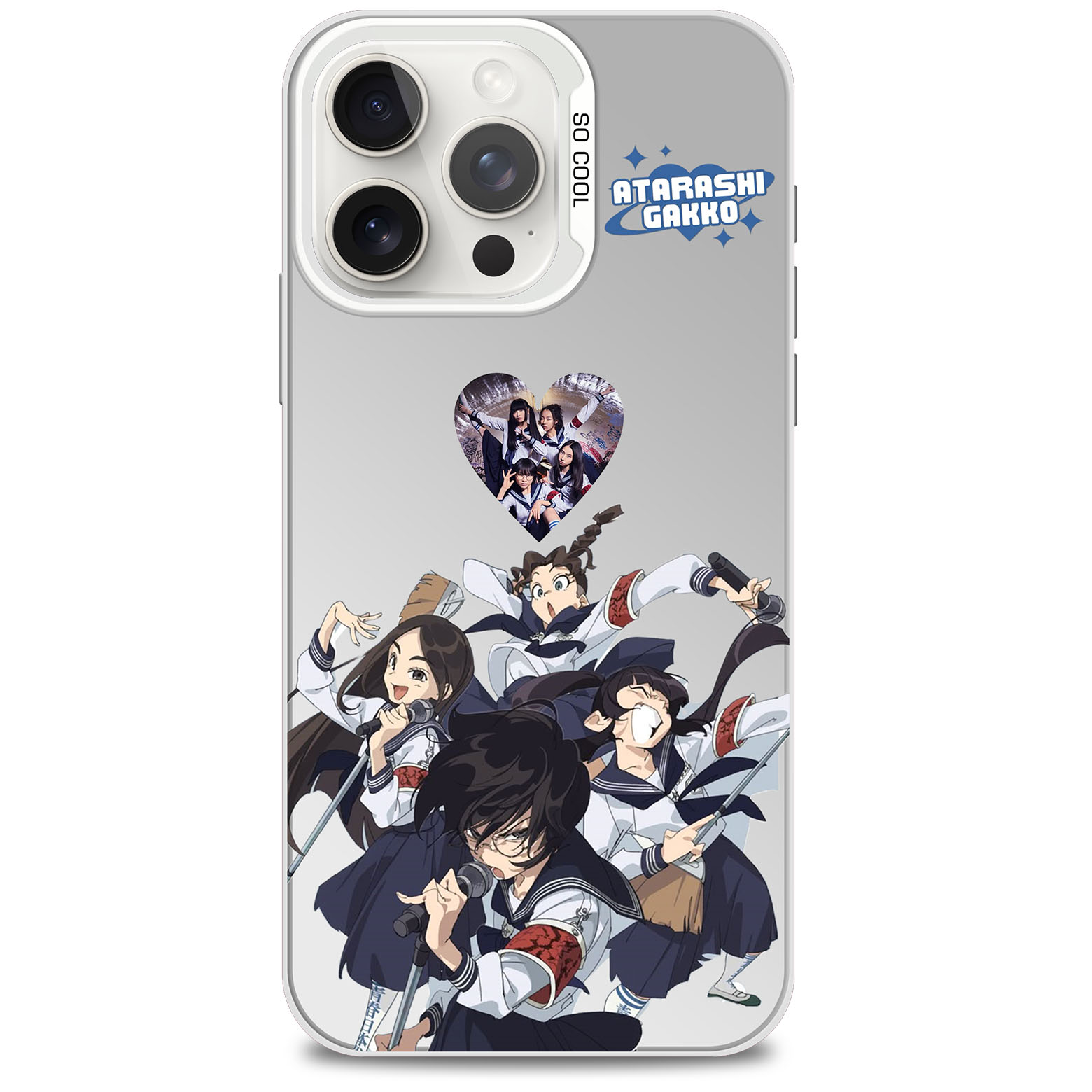 レーザーグラデーションスマートフォンケース-銀【新しい学校のリーダーズATARASHII GAKKO!】-YITOTO™推し活がもっと楽しくなる