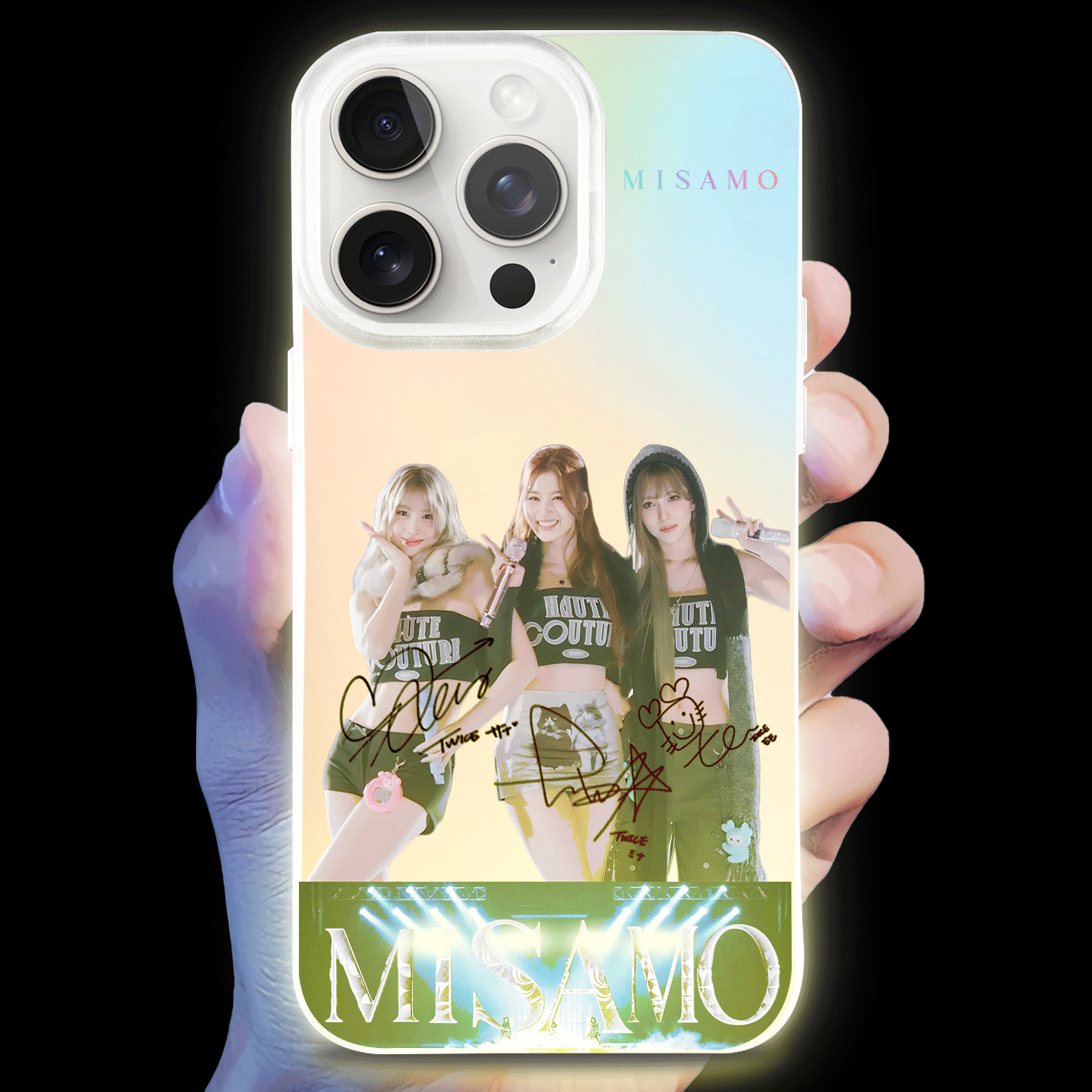 ボトム発光デザイン スマホケース【MISAMO】