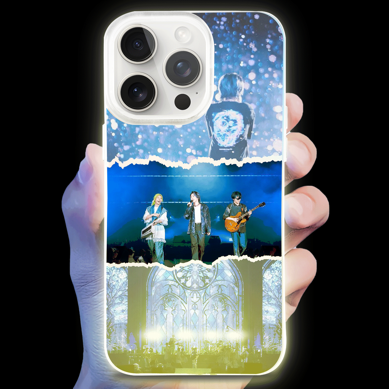 ボトム発光デザイン スマホケース【Mrs.GREENAPPLE】