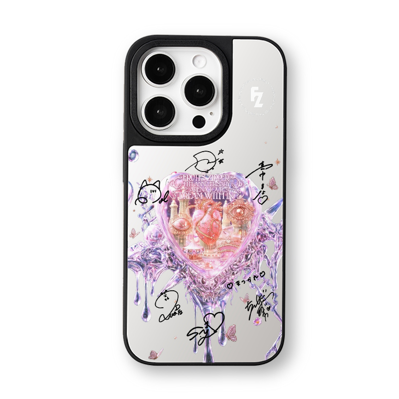 マットバンパー×ミラー スマホケース【FRUITS ZIPPER】