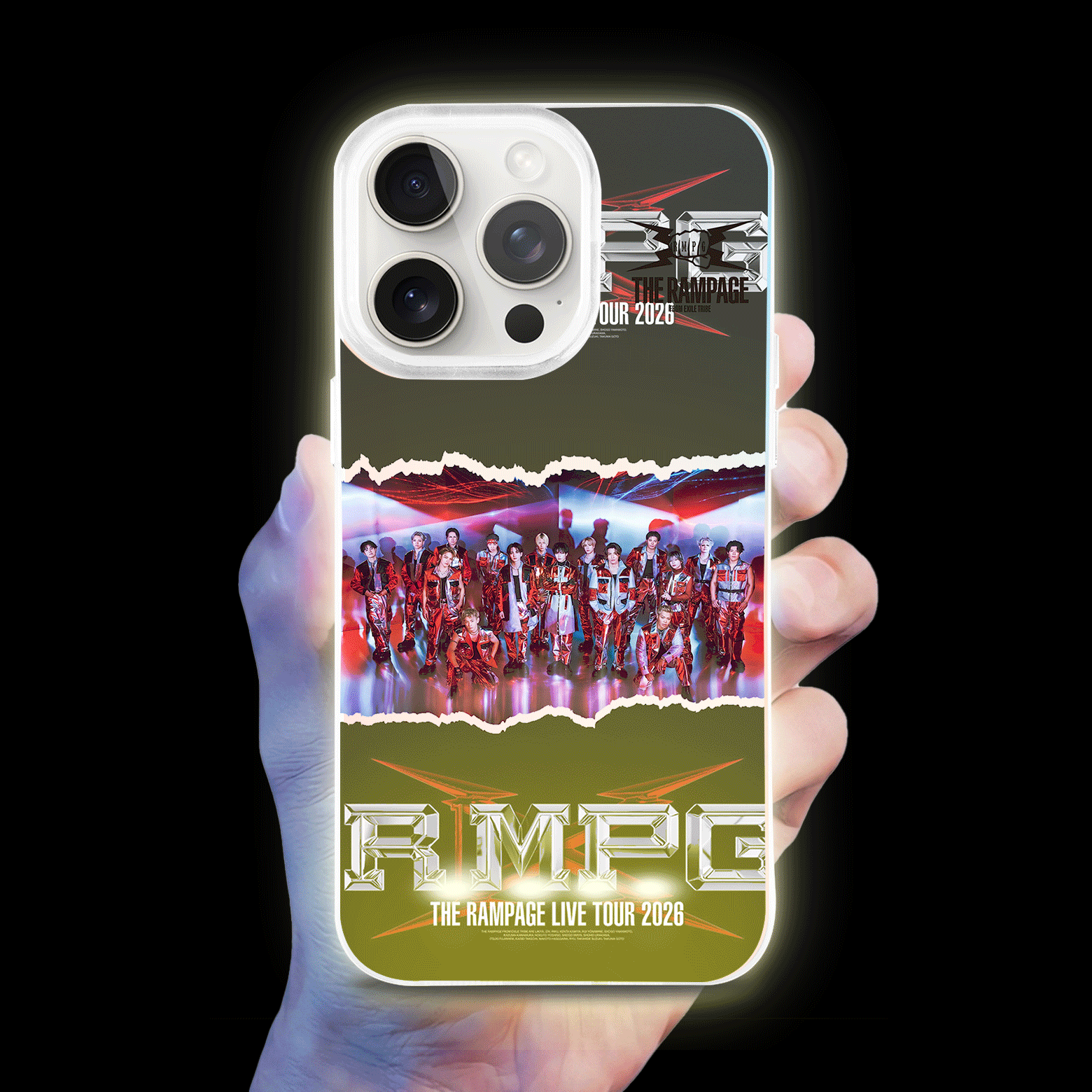 ボトム発光デザイン スマホケース【THE RAMPAGE /THE RAMPAGE LIVE TOUR 2026 "(R)MPG"】