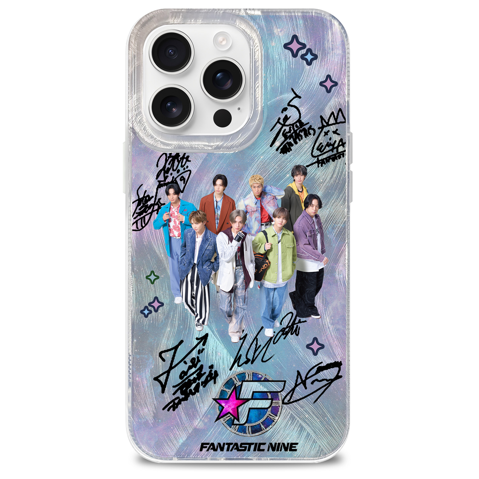 フェザーテクスチャーレーザーグラデーションスマートフォンケース【FANTASTICS/Dimensional Bridge】