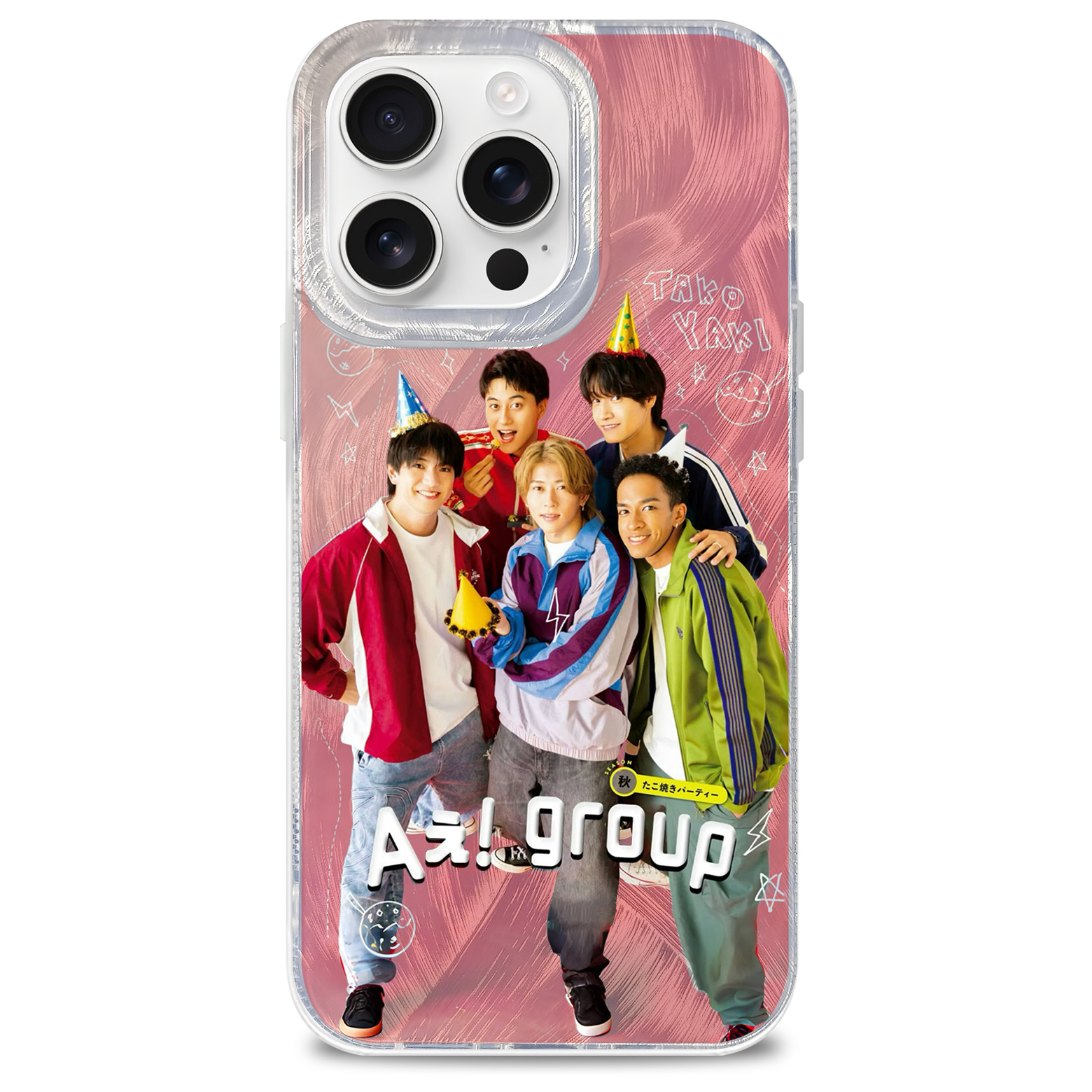 フェザーテクスチャーレーザーグラデーションスマートフォンケース【Aぇ! group/D.N.A】