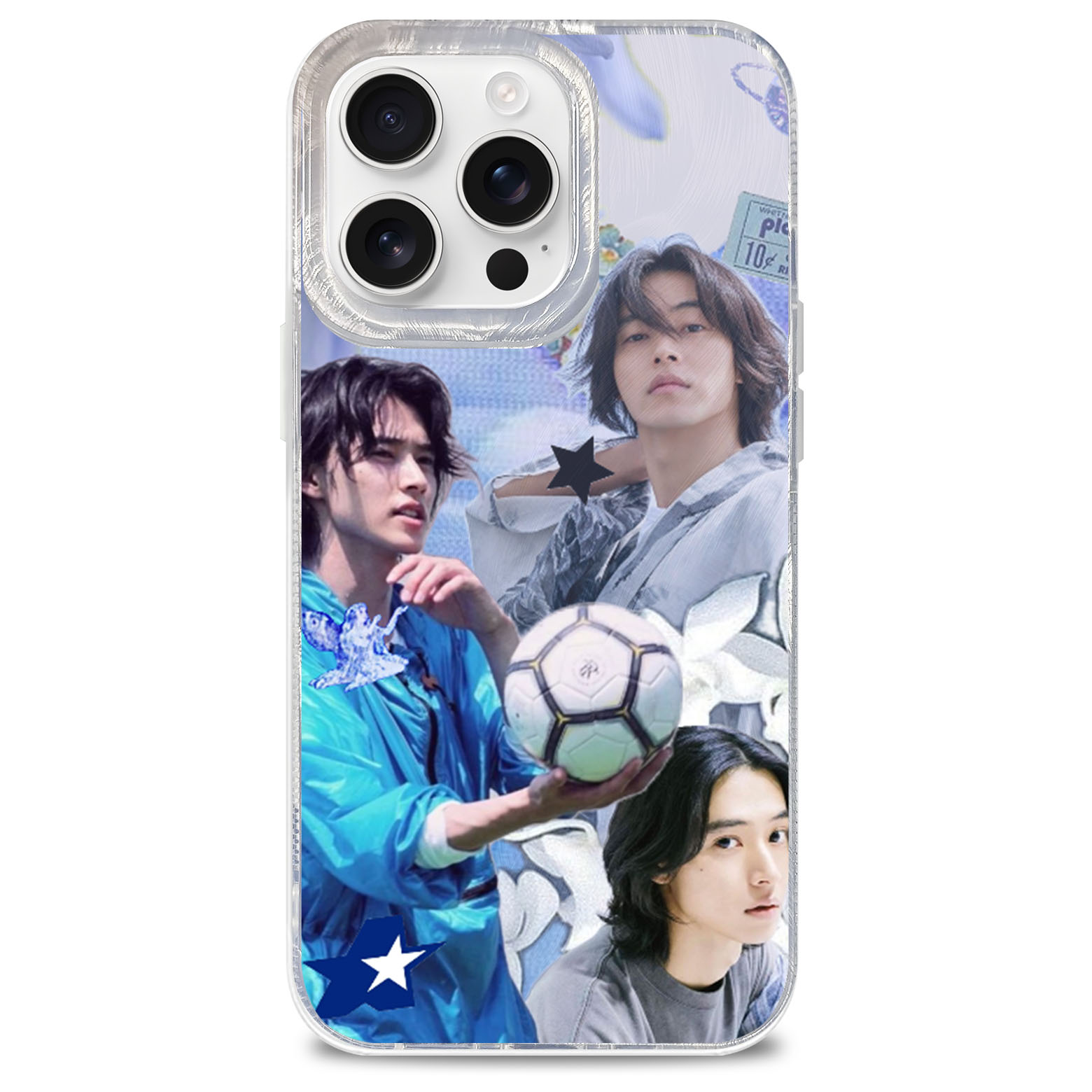 フェザーテクスチャーレーザーグラデーションスマートフォンケース【山﨑賢人/Yamazaki Kento】