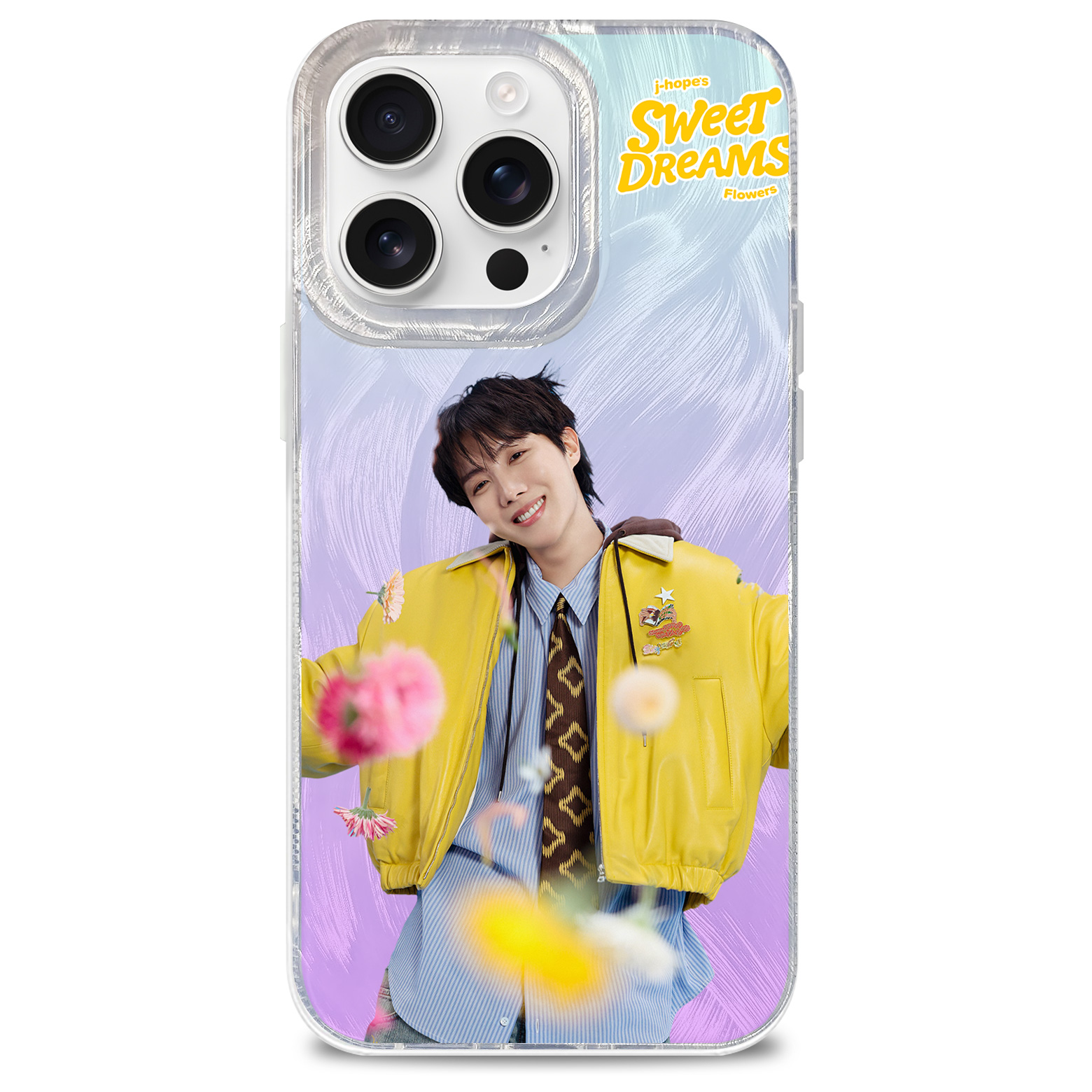 フェザーテクスチャーレーザーグラデーションスマートフォンケース【j-hope/Sweet Dreams】