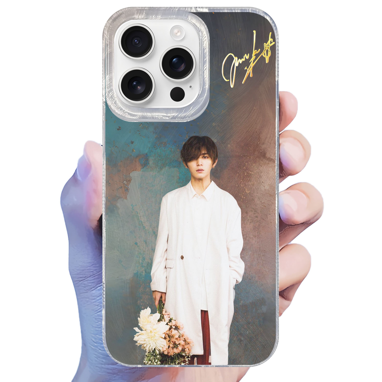 フェザーテクスチャーレーザーグラデーションスマートフォンケース【山田涼介Ryosuke Yamada/Hey!Say!Jump】