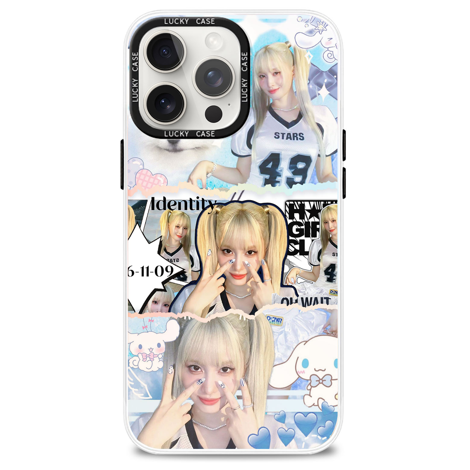 レーザーグラデーションスマートフォンケース【ひらい もも/MOMO/MISAMO/TWICE】-A