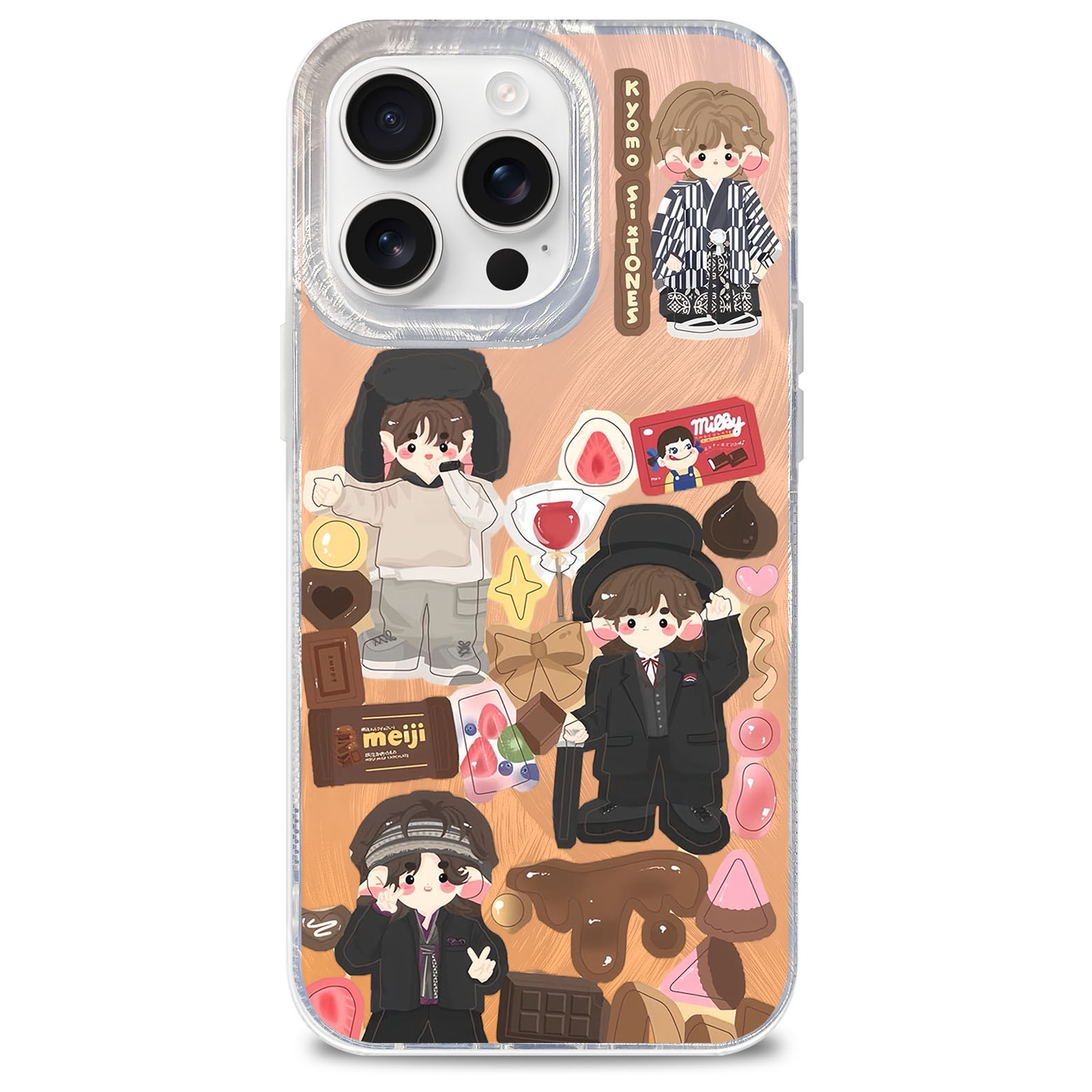 フェザーテクスチャーレーザーグラデーションスマートフォンケース【京本大我/Taiga Kyomoto/SixTONES】-YITOTO™推し活がもっと楽しくなる