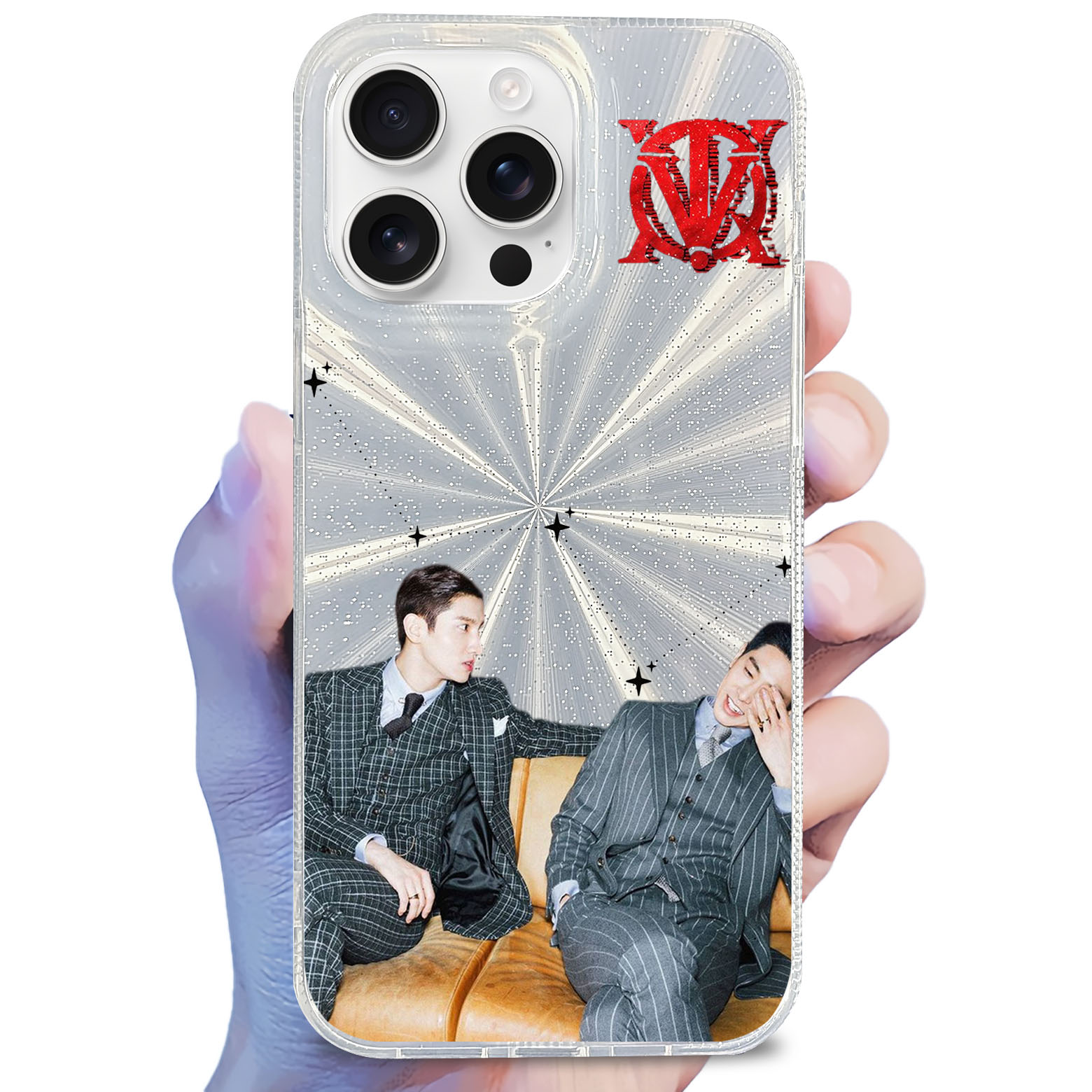 オーロラレーザーグラデーションスマートフォンケース【東方神起TVXQ】-YITOTO™推し活がもっと楽しくなる