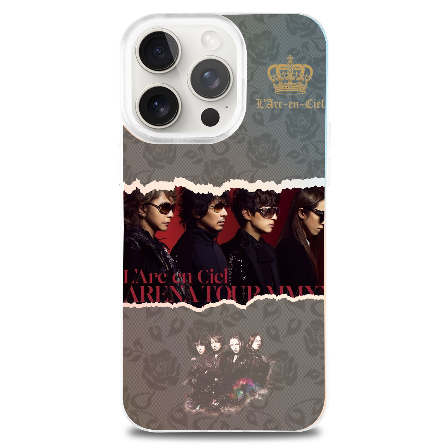 レーザーグラデーションスマートフォンケース【L'Arc～en～Ciel】-YITOTO™推し活がもっと楽しくなる