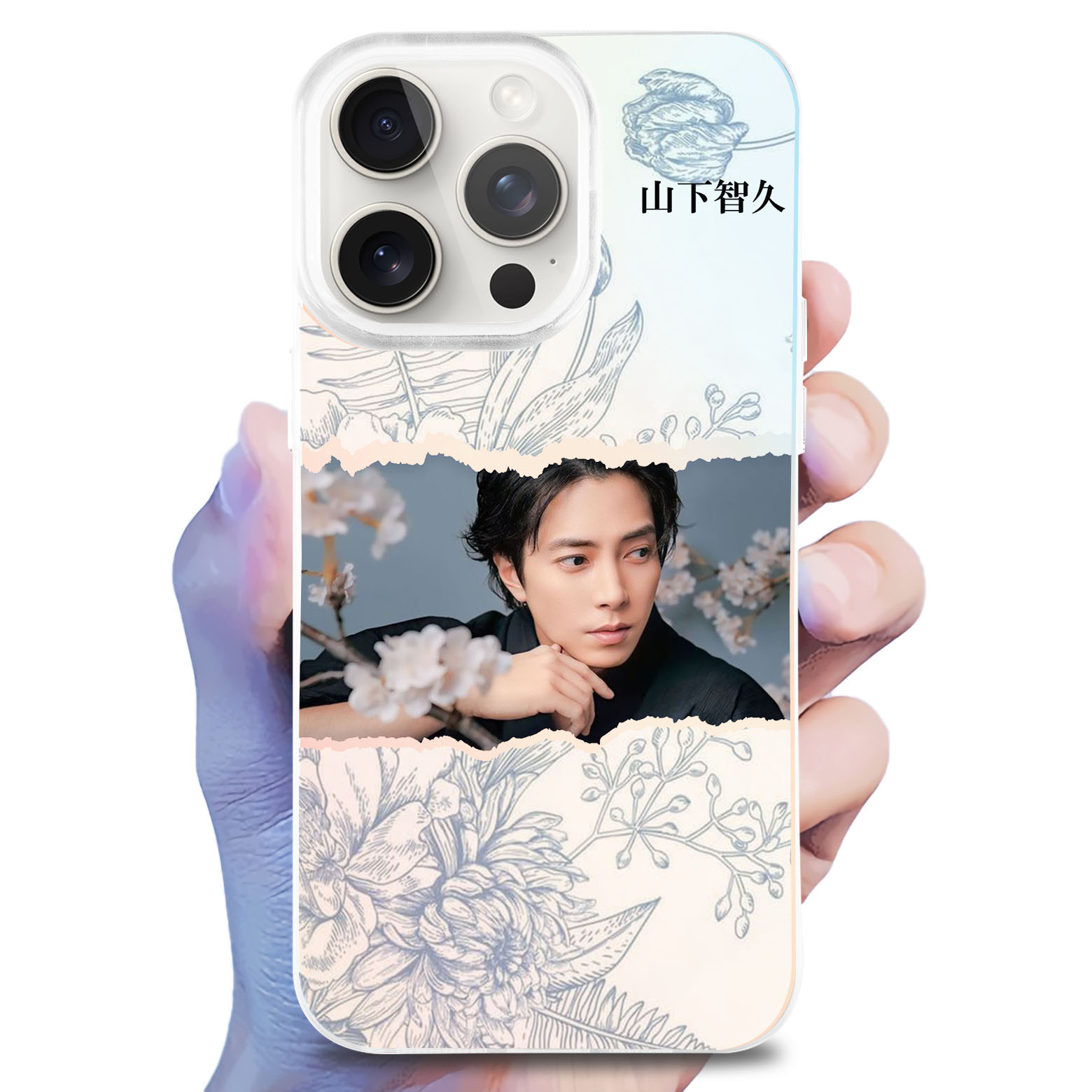 レーザーグラデーションスマートフォンケース【山下智久Yamashita Tomohisa】-YITOTO™推し活がもっと楽しくなる