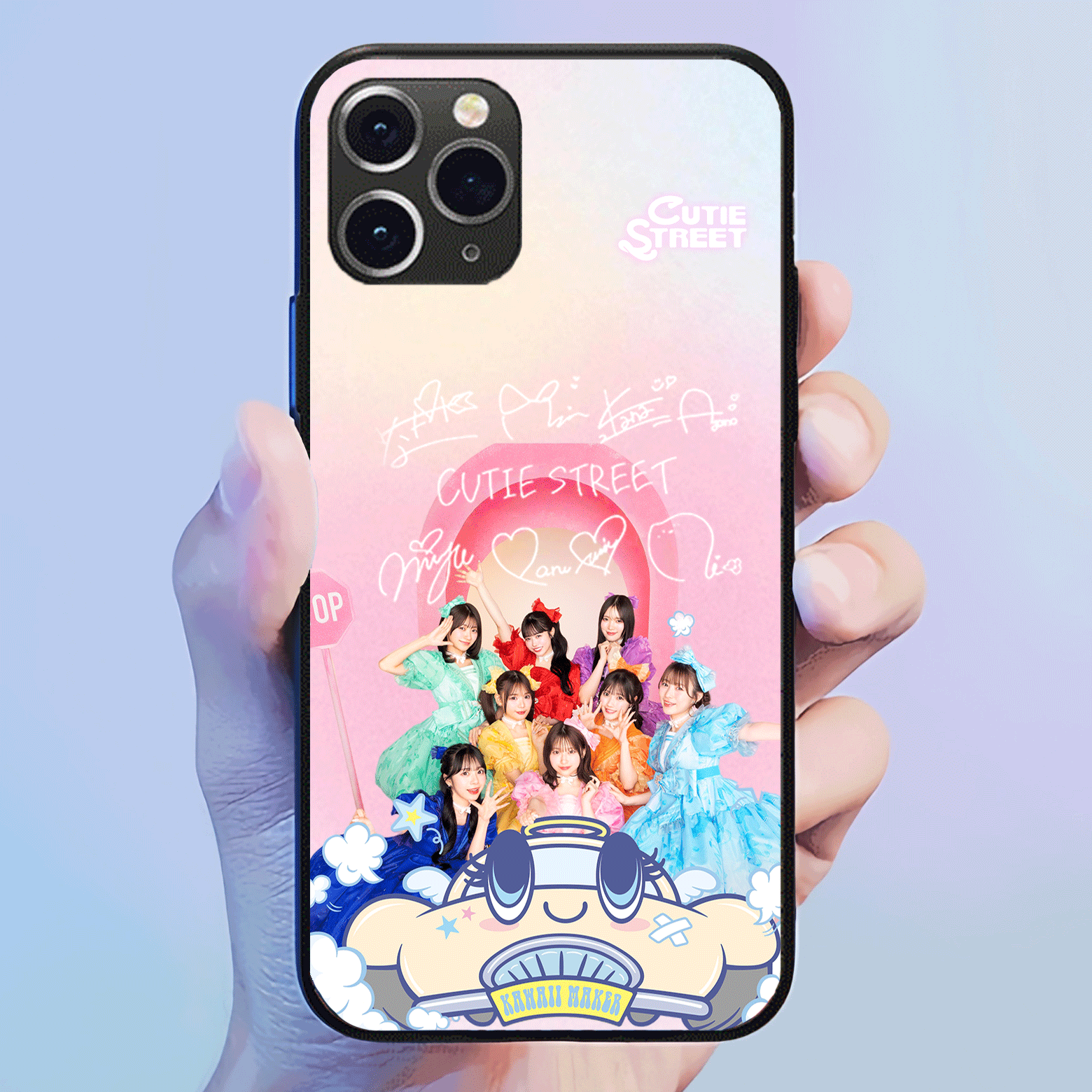 発光するスマートフォンケース 【CUTIE STREET/キューにストップできません! 】