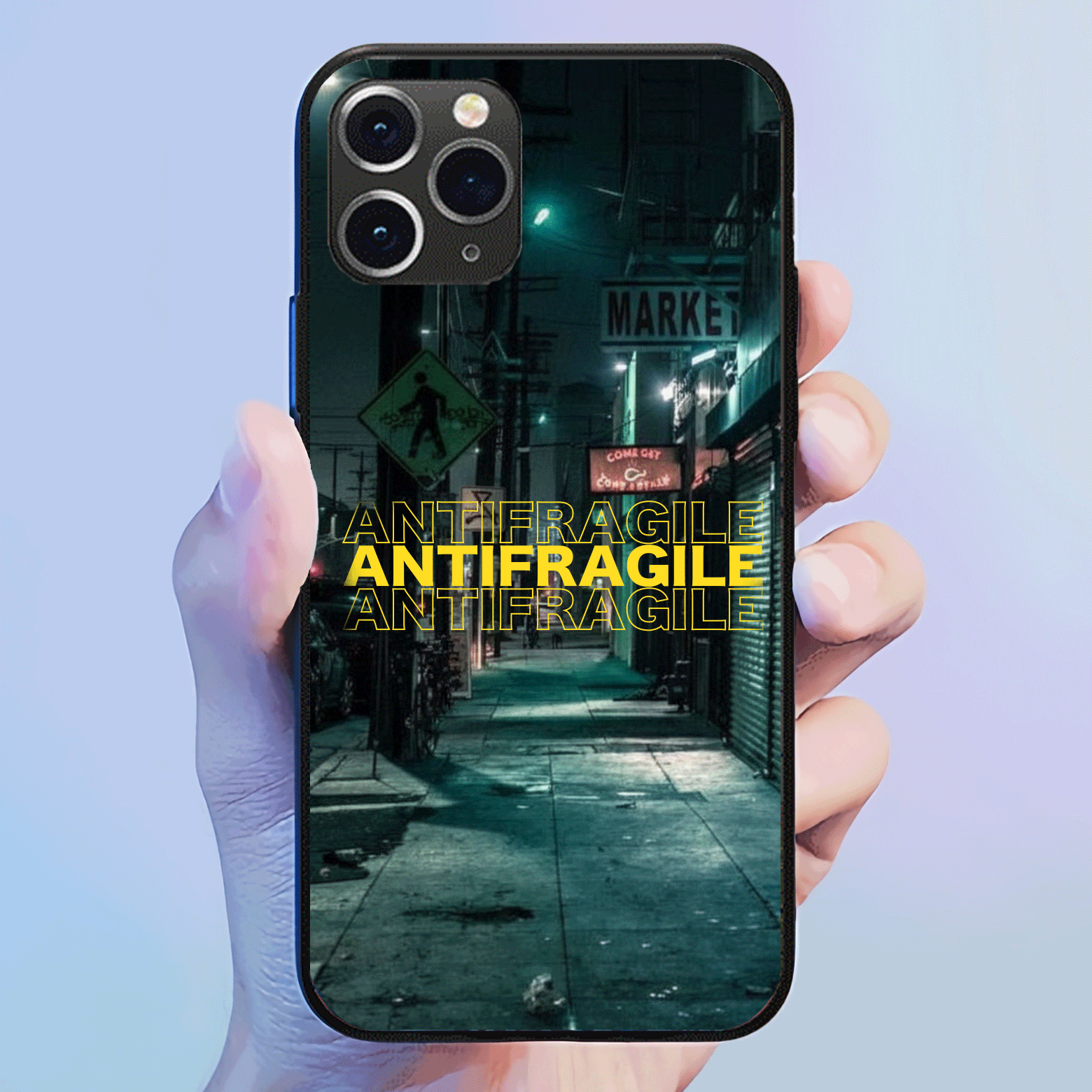 発光するスマートフォンケース 【LE SSERAFIM/Different】