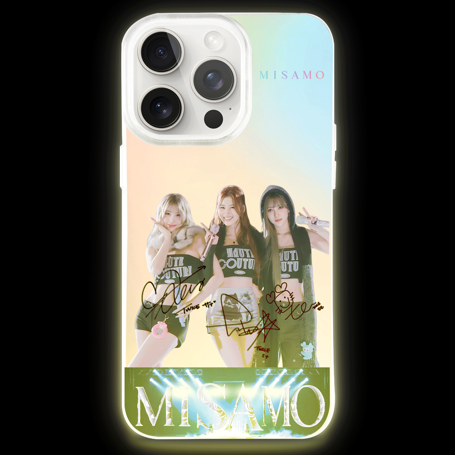 ボトム発光デザイン スマホケース【MISAMO】