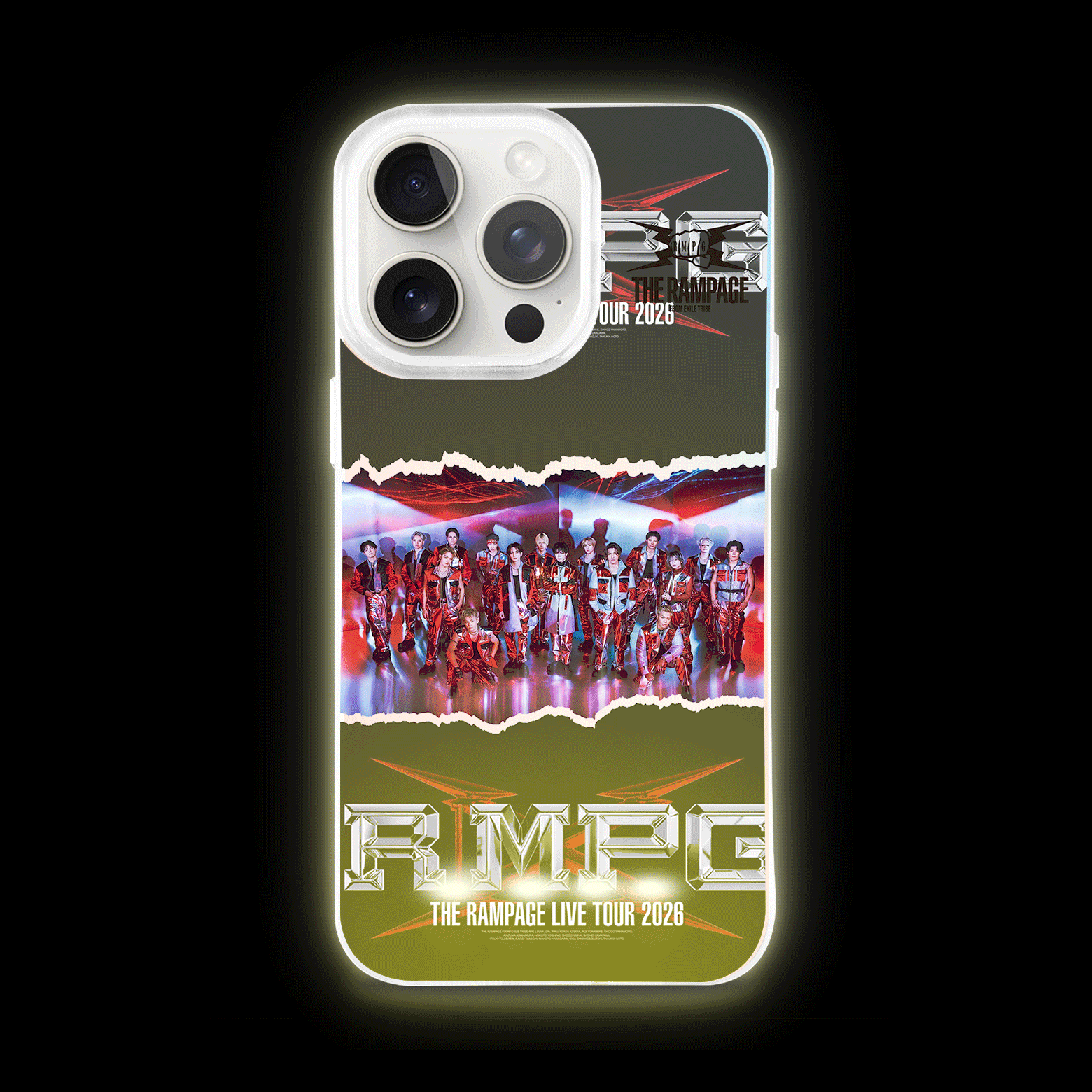 ボトム発光デザイン スマホケース【THE RAMPAGE /THE RAMPAGE LIVE TOUR 2026 "(R)MPG"】