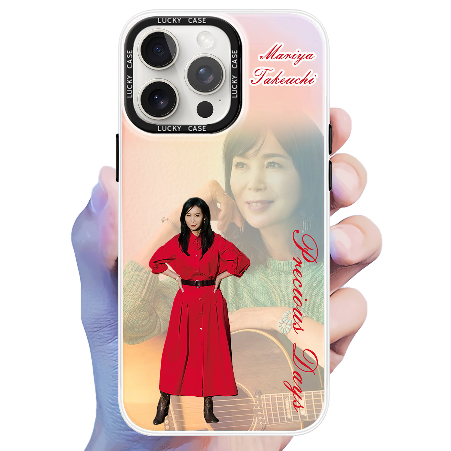 レーザーグラデーションスマートフォンケース【竹内まりや/Precious Days】